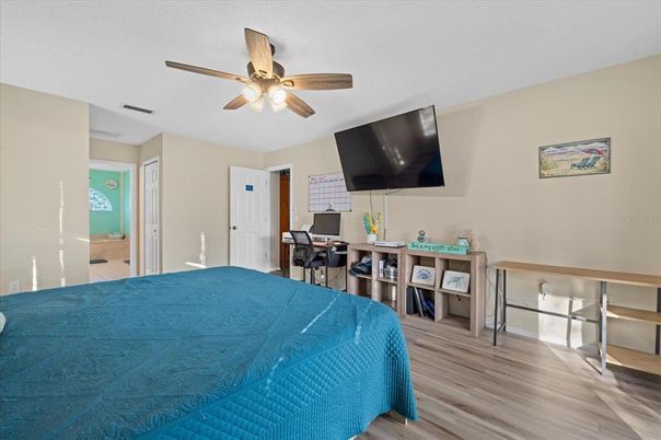 Bedroom, Home Office, Interior, Wood Texture Flooring