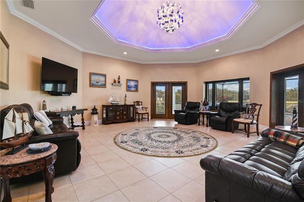 Interior, Living room, Recessed Lighting