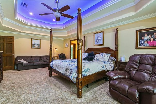 Bedroom, Interior, Recessed Lighting