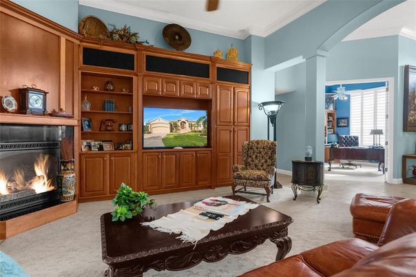 Fireplace, Interior, Living room, Piano
