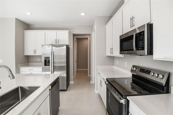 Interior, Kitchen, Recessed Lighting, Stainless Steel Appliances