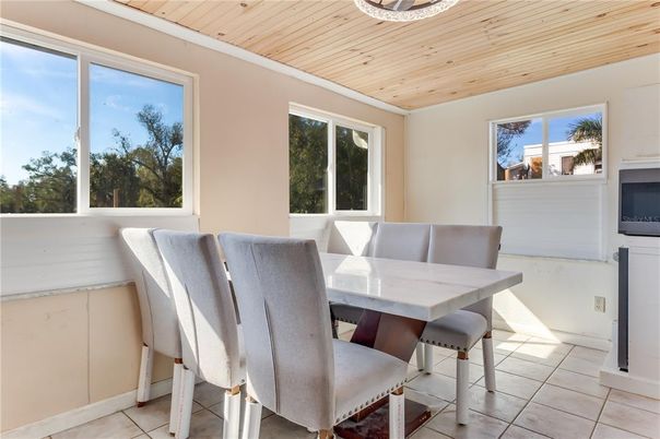 Dining room, Interior, Wooden Ceilings