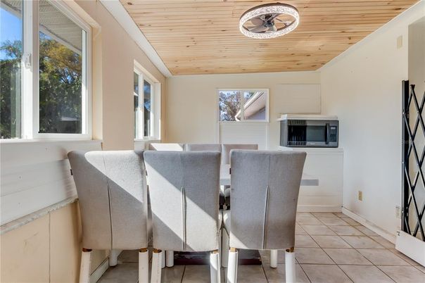 Dining room, Interior, Wooden Ceilings