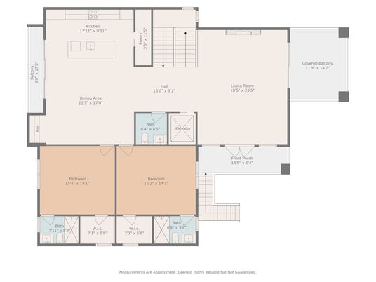 Attached, Exterior, Facade, Rowhouse