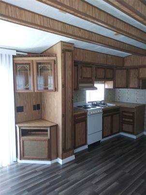 Interior, Kitchen, Wood Texture Flooring