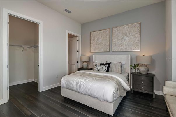Bedroom, Interior, Wood Texture Flooring