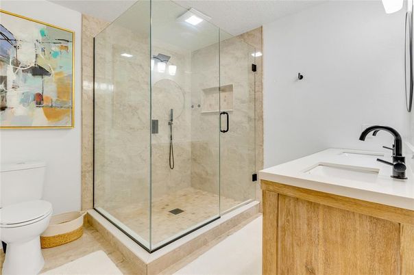 Bathroom, Glass Shower, Interior