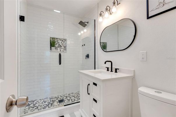 Bathroom, Glass Shower, Interior