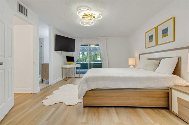 Bedroom, Interior, Wood Texture Flooring