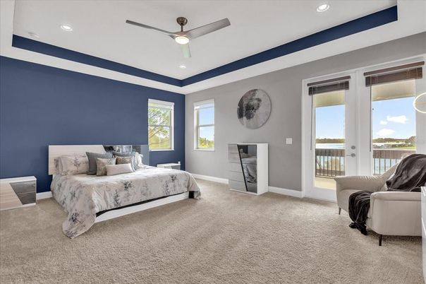 Bedroom, Interior, Recessed Lighting
