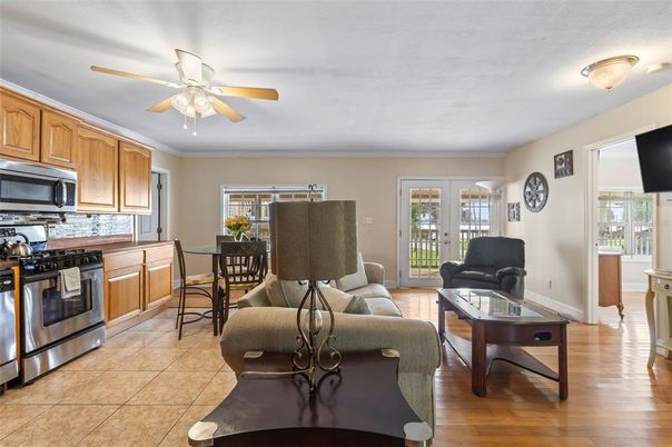 Dining room, Interior, Kitchen, Living room, Wood Texture Flooring