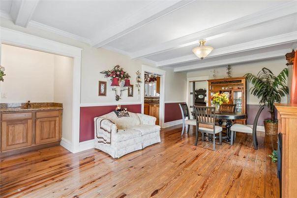 Dining room, Interior, Wood Texture Flooring