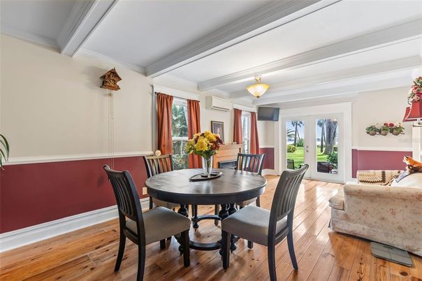 Dining room, Interior, Wood Texture Flooring