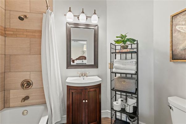 Bathroom, Interior, Wood Texture Flooring