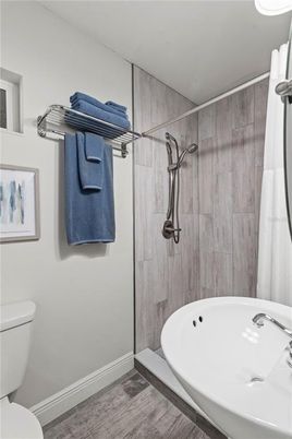 Bathroom, Interior, Wood Texture Flooring