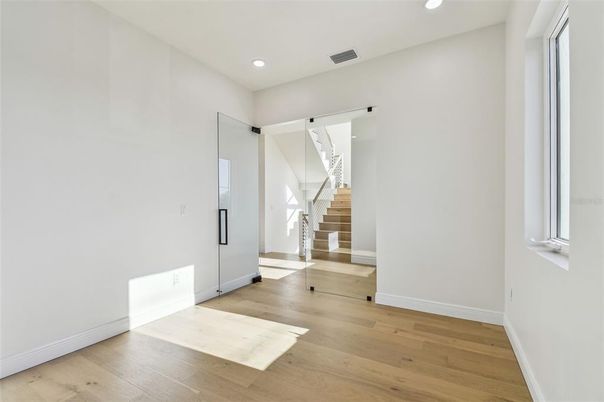 Interior, Recessed Lighting, Wood Texture Flooring