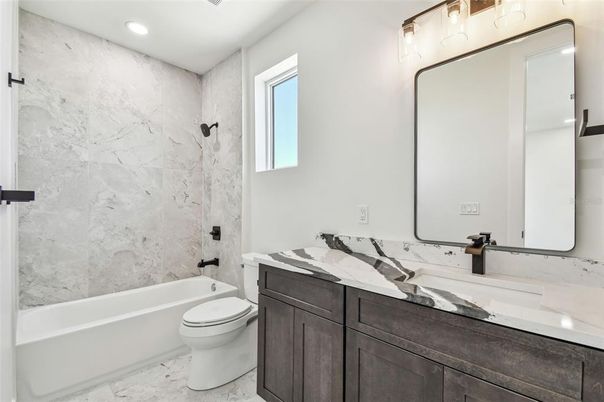 Bathroom, Interior, Marble, Marble Walls, Recessed Lighting