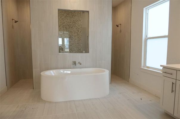 Bathroom, Free Standing Baths, Interior, Wood Texture Flooring