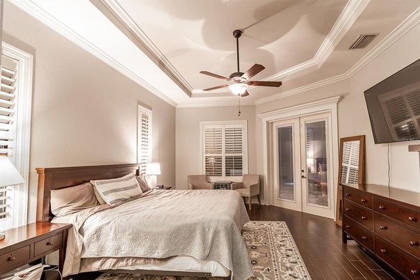 Bedroom, Interior, Wood Texture Flooring