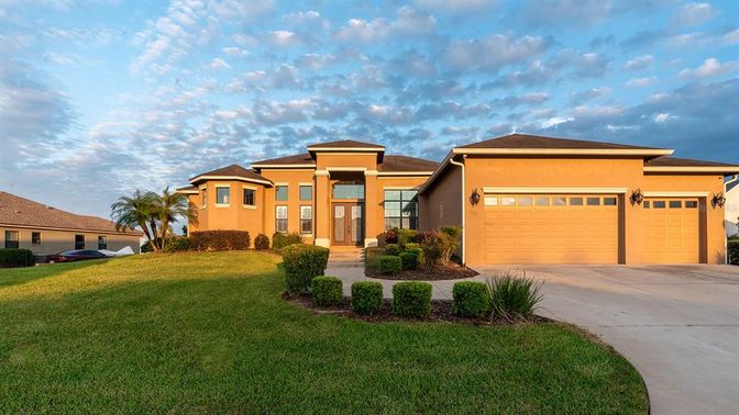 Attached, Backyard, Exterior, Facade, Mediterranean