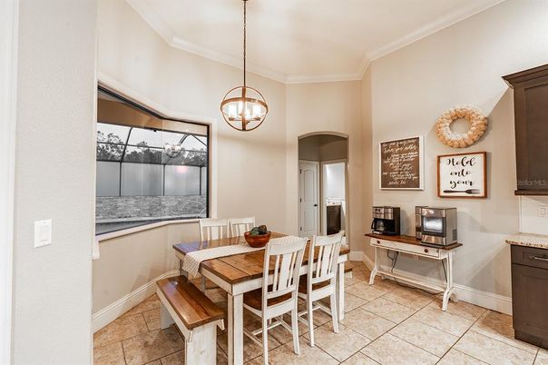 Dining room, Interior, Pendant Lights