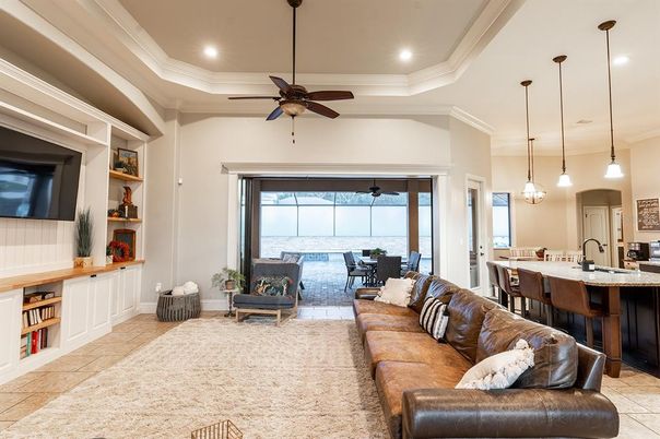 Dining room, Interior, Kitchen, Living room, Pendant Lights, Recessed Lighting