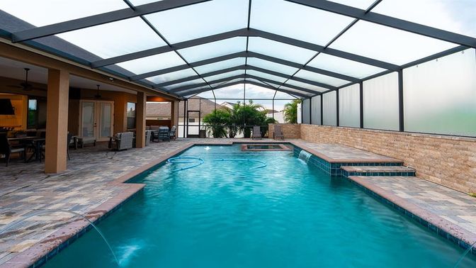 Glass Ceilings, Interior, Pool, Sun Room