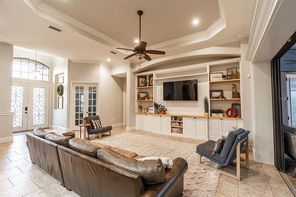 Interior, Living room, Recessed Lighting
