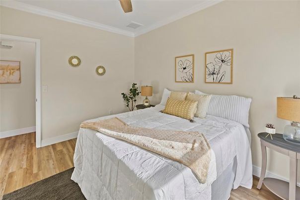 Bedroom, Interior, Wood Texture Flooring