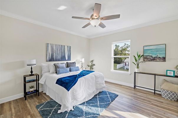 Bedroom, Interior, Wood Texture Flooring