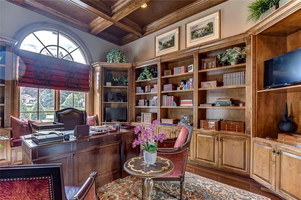 Home Office, Interior, Wooden Beams, Wooden Ceilings, Wood Texture Flooring