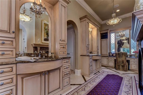 Bathroom, Chandelier, Interior, Recessed Lighting