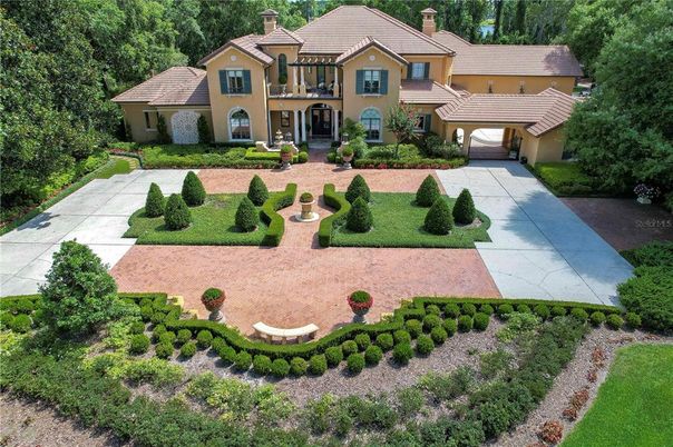 Attached, Backyard, Exterior, Facade, French Provincial