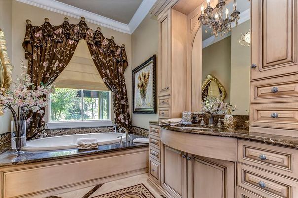 Bathroom, Chandelier, Dual Sink Vanities, Interior