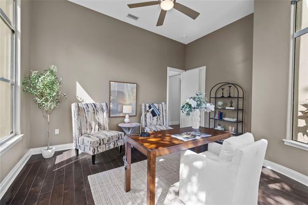 Home Office, Interior, Wood Texture Flooring