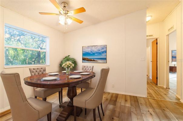 Dining room, Interior, Wood Texture Flooring