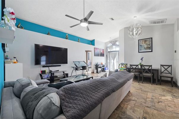 Dining room, Interior, Living room, Pendant Lights