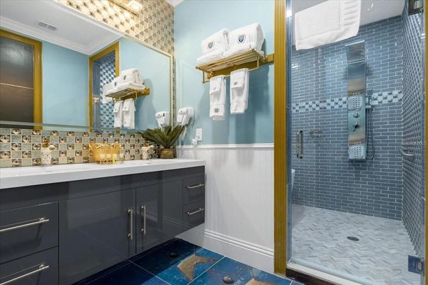 Bathroom, Glass Shower, Interior