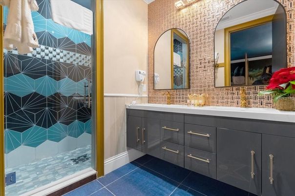 Bathroom, Glass Shower, Interior