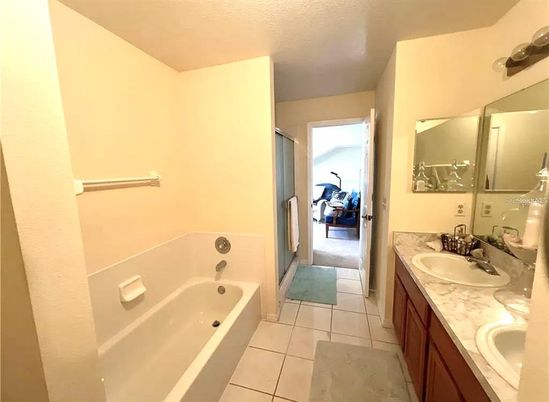 Bathroom, Dual Sink Vanities, Interior, Tile Countertops
