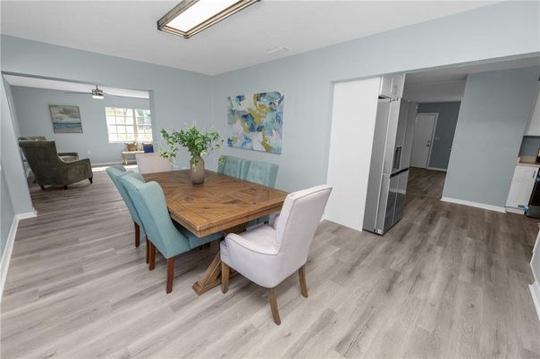Dining room, Interior, Wood Texture Flooring