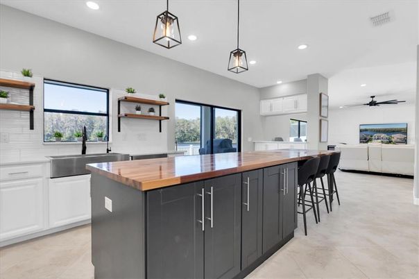 Interior, Kitchen, Pendant Lights, Recessed Lighting