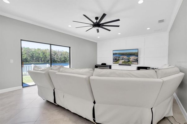 Interior, Living room, Recessed Lighting