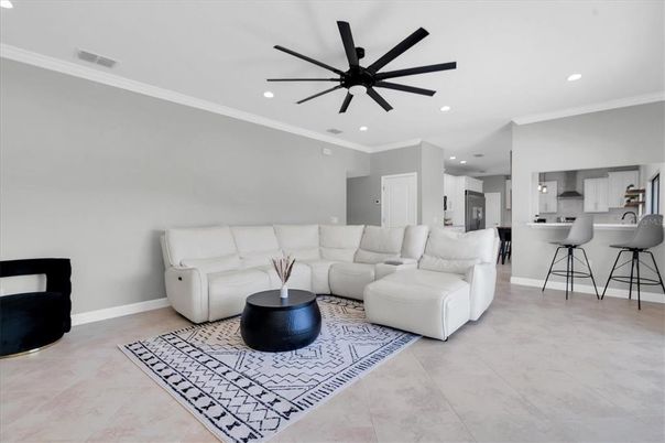 Interior, Kitchen, Living room, Recessed Lighting