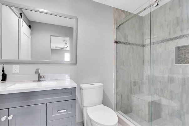 Bathroom, Glass Shower, Interior