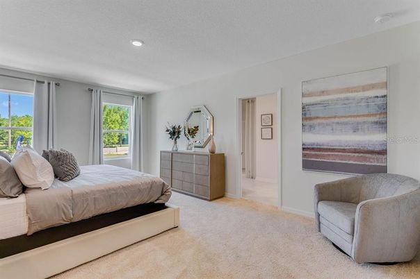 Bedroom, Interior, Recessed Lighting