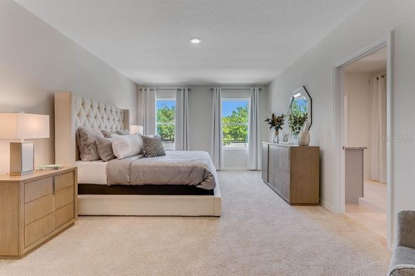 Bedroom, Interior, Recessed Lighting