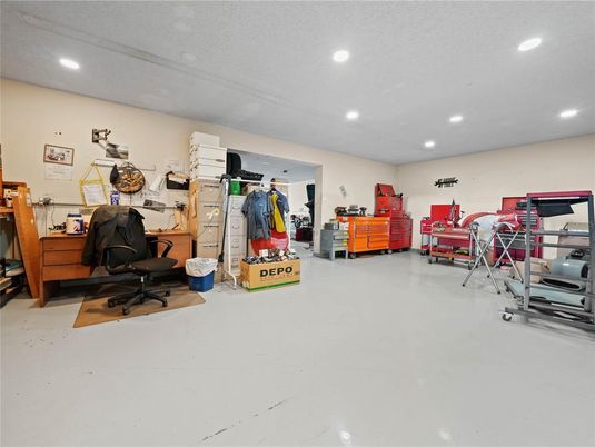 Home Office, Interior, Recessed Lighting