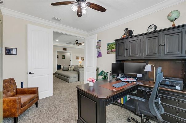 Home Office, Interior, Recessed Lighting