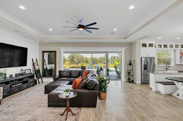 Interior, Kitchen, Living room, Recessed Lighting, Stainless Steel Appliances